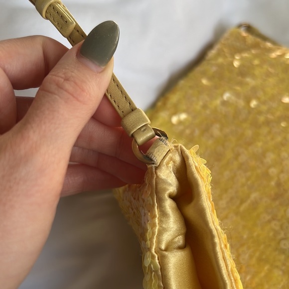 SOLD Prada Yellow Sequined Shoulder Bag - Picture 10 of 13